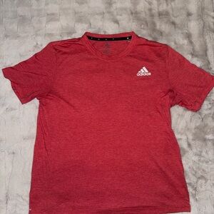 Adidas Men's Short Sleeve Red Tee